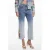 Desigual gebloemde bootcut jeans light blue denim met pailletten