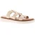 Hush Puppies Dames Sandalen Celeste Slip-On Gladiator Leer Gesp Beige