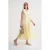 Mouwloze V-hals Muslin Midi-jurk met zakken