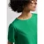 Street One Dames Blouse met ronde hals en korte pofmouwen in Groen