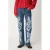 Modström straight leg jeans met borduursels – medium blue denim