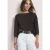 Shirt met 3/4-mouwen en geribbelde details