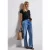 Street One Dames Shirt met trekkoord in Zwart