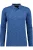 RAGMAN Softknit Poloshirt lange mouw blauw, Melange