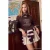 TRENDYOLMİLLA Dames Bruin Colorblock Lang Oversized Sweatshirts