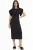 Busem Dames midi-jurk met ronde hals