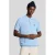 Lyle & Scott regular polo gebreid lichtblauw