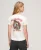 Superdry Vrouwen Tattoo Rhinestone Getailleerd T-shirt Wit