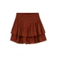WE Fashion A-lijn rok met glitter donkerrood