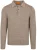 Suitable Button Longue Melange Poloshirt Beige