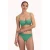 Cyell voorgevormde strapless bandeau bikinitop Green Oasis groen