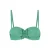 Cyell voorgevormde strapless bandeau bikinitop Green Oasis groen