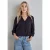 Street One Dames Basic blouse in effen kleur in Paars