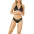 Calvin Klein Klassieke effen bikinibroekjes voor dames (Zwart)