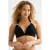 BEACHWAVE voorgevormde push-up bikinitop met lurex en textuur zwart