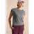 Shirt met korte mouwen en rimpels