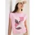 Cecil Dames Shirt met print aan de voorkant in Roze
