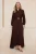 Dames platte maxi lange casual/dagelijkse skater hijab jurk