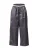 TOPSHOP Bandplooibroek  donkergrijs / wit