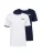 ELLESSE Shirt ‘Meduno’  donkerblauw / oranje / rood / wit