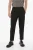 Slim Fit Broek met Enkelrits in Zwart