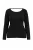 Trendyol Curve Dames Zwart Effen Lang, Getailleerd Grote maten Blouses