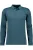RAGMAN Soft Knit Poloshirt lange mouw donkergroen, Effen