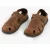 MAVERICK 01 Heren Leren Sandalen Kastanjebruin