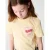 Shoeby T-shirt lichtgeel met glitter