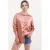 Overgrote Satijnen Knop-Front Shirt