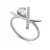 Orphelia ‘Charlotte’ Dames 925 Sterling Zilveren Ring – Zilver ZR-7580/W