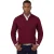 Trui Tommy Hilfiger half zip bordeaux