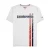 Lambretta Heren SS25 Racing Stripe T-shirt (Wit)