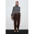 Dames Hoge Taille Wijde Pijpen Crepe Broek
