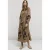 Summum Woman Dress Linnen Heavy Embroidery Funghi