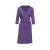 Faux Wrap Wollen Jurk in Jersey Stof