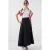 Hoge Taille Denim A-Lijn Maxi Rok met Zakken
