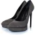 Saint Laurent Grijze suède janis pump