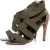 Sergio Rossi Python sandalen met elastische bandjes.