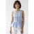 Mouwloze Poplin Peplum Blouse