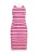 ebeeza Gebreide jurk  blauw / pink / kersrood / wolwit