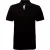 Asquith & Fox Heren Klassieke Pasvorm Contrast Poloshirt (Zwart/Wit)