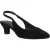 Hush Puppies Nahla Suède Hakken Leer Dames Zwarte Ronde Slingback Schoenen