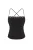 TRENDYOLMİLLA Dames Zwart Effen Mouwloos Getailleerd Blouses