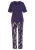 LASCANA Pyjama  beige / olijfgroen / donkerlila / oudroze