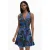 Desigual korte jurk met all over print multicolor