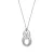 Orphelia Dames 925 Sterling Zilveren Hanger met Ketting – Wit ZH-4321