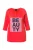 Ulla Popken Shirt  donkerblauw / rosa / rood