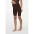 MAMALICIOUS slim high waist zwangerschaps biker short donkerbruin