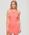 Superdry Vrouwen Rib Racer Jurk met Borduursels Roze